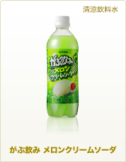 清涼飲料水 メロンクリームソーダ